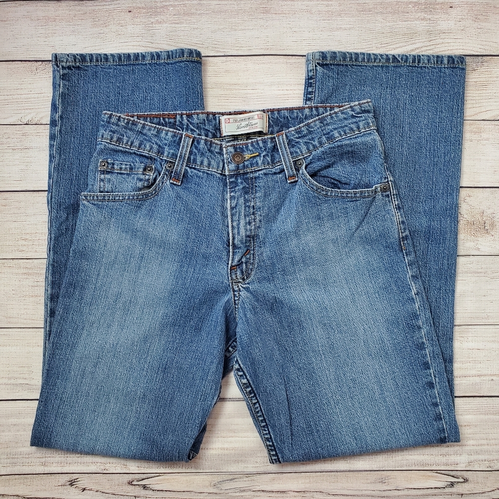 Levi Strauss mid rise bootcut medium wash jeans - Picture 3 of 5